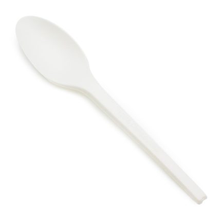 6" CPLA Spoon - White