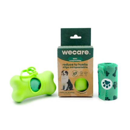 Bolsa para mascotas 1 rollo con dispensador